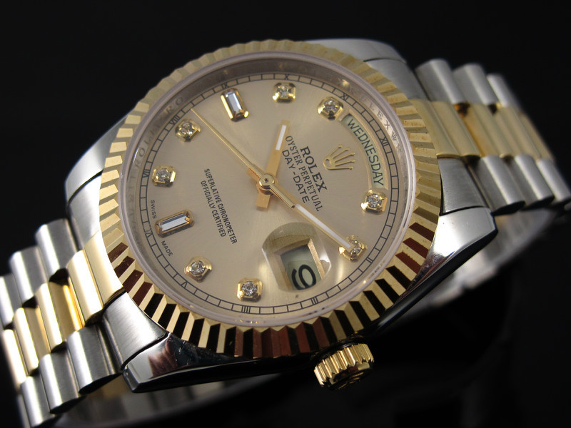 Rolex day date two tone