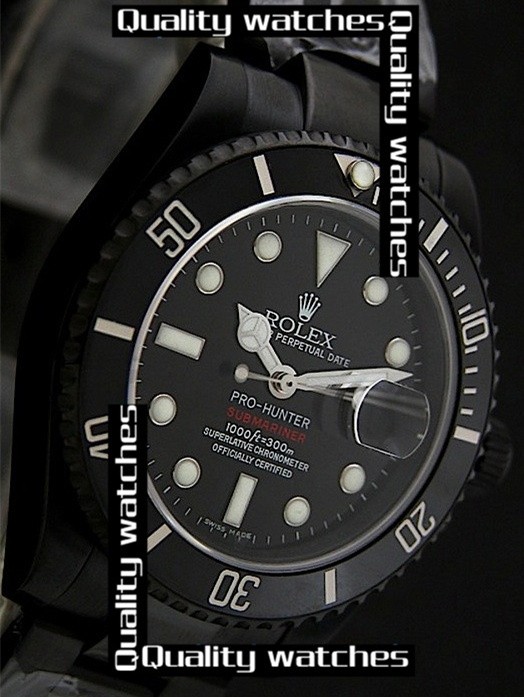 Rolex Submariner Pro-Hunter Watch PVD Coating Black