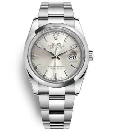 Rolex Datejust 36 Watch 116200-0056 Silver Dial