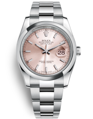 Rolex Datejust 36 Watch 116200-0079 Pink Dial