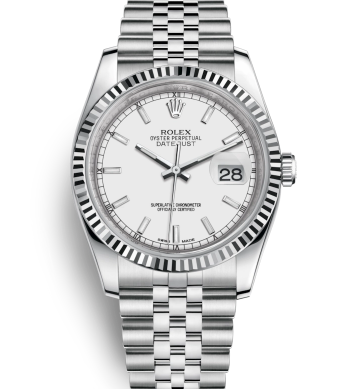 Rolex Datejust 36 Watch 116234-0088 Jubilee White Dial