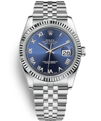 Rolex Datejust 36 Watch 116234-0141 Jubilee Dark Blue