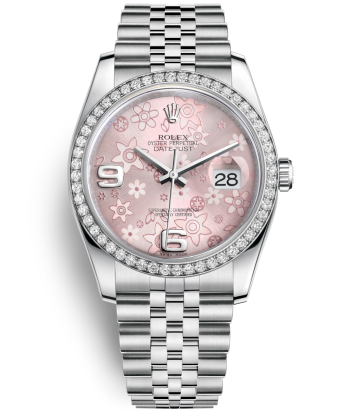 Rolex Datejust 36 Watch 116244-0004 Jubilee Pink Dial