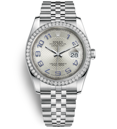 Rolex Datejust 36 Watch 116244-0077 Jubilee Silver Dial