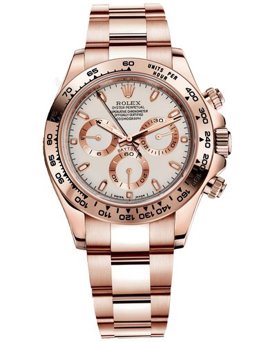 Rolex Daytona Rose Gold Watch 116505-0010 Cream-Coloured
