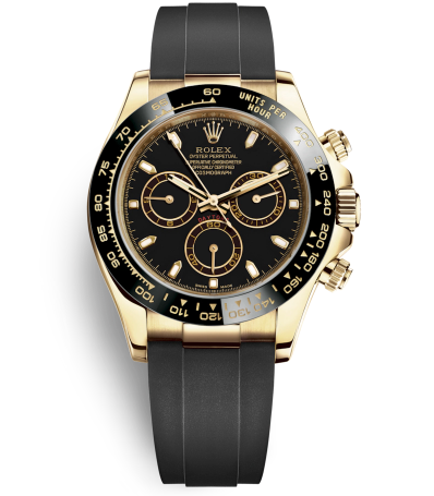 Rolex Daytona Yellow Gold Watch 116518LN-0043 Black Dial