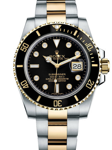 Rolex Submariner Date Two-Tone Watch 116613LN-0003 Black