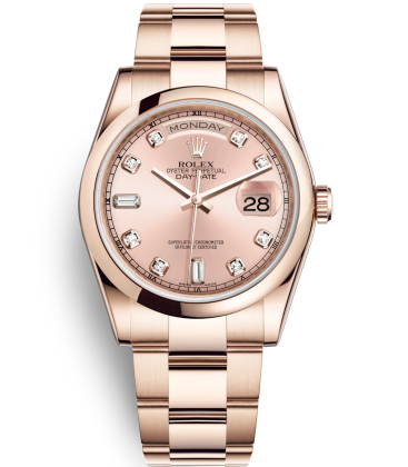 Rolex Day-Date Rose Gold Watch 118205F-0061 Oyster