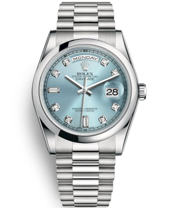 Rolex Day-Date Watch 118206-0036 Presidential Ice Blue