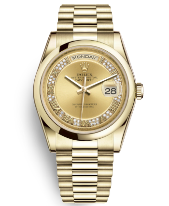 Rolex Day-Date Yellow Gold Watch 118208-0326 Presidential