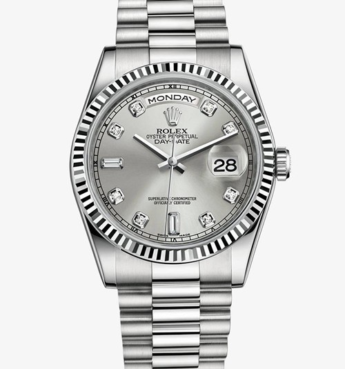 Rolex Day-Date Watch 118239-0086 Presidential Silver Dial