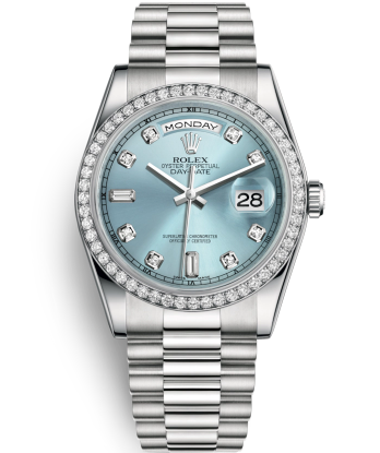 Rolex Day-Date Watch 118346-0028 Presidential Ice Blue