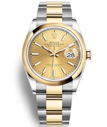 Rolex Datejust 36 Two Tone Gold Watch 126203-0016