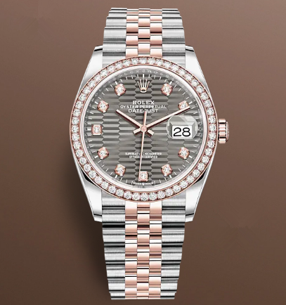 Rolex Datejust Watch 126281rbr-0029 Gray Dial