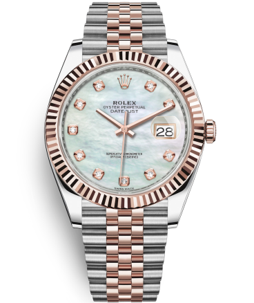 Rolex Datejust II Two-Tone Rose Gold Watch 126331-0014 MOP