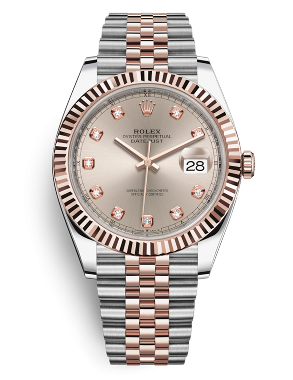 Rolex Datejust II Two-Tone Rose Gold Watch 126331-0008 Champagne