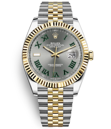 Rolex Datejust II Two-Tone Gold Watch 126333-0020 Jubilee Gray