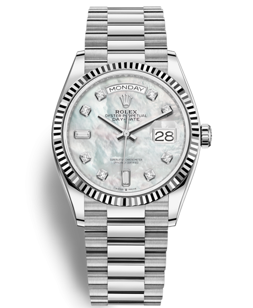 Rolex Day-Date Watch 128239-0007 Presidential MOP Dial