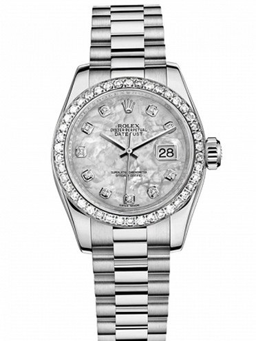 Rolex Lady-Datejust Watch 179136G-83136 MOP Dial