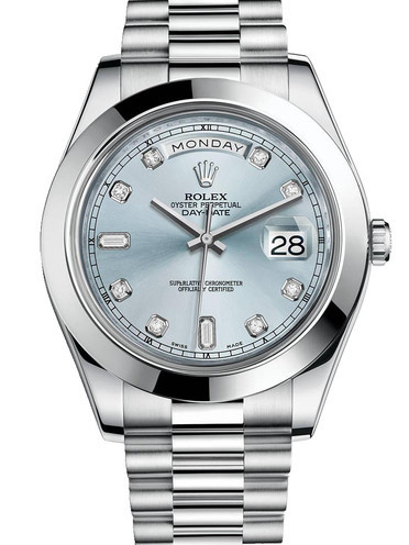 Rolex Day-Date II Watch 218206-0009 Presidential Ice Blue