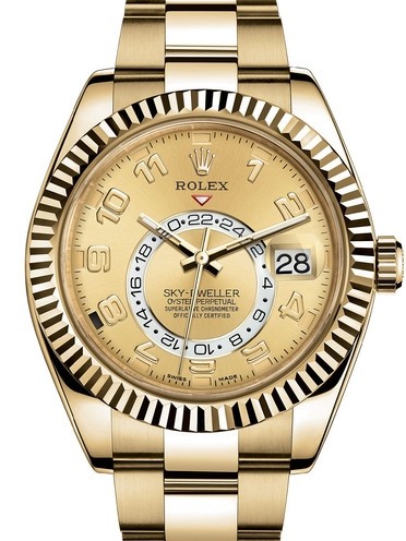 Rolex Sky-Dweller All Gold Watch 326938-0002