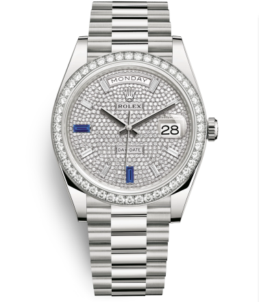 Rolex Day-Date II Watch 228349RBR-0036 Presidential Diamonds Paved