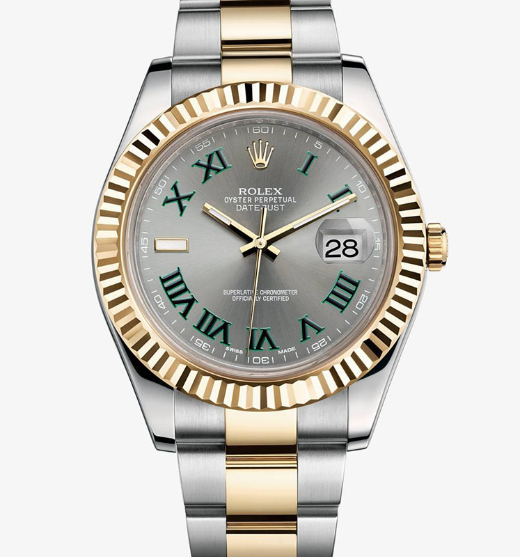 Rolex Datejust II Two-Tone Gold Watch 116333-0001 Gray