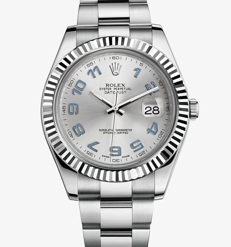 Rolex Datejust II Watch 116334-0001 Jubilee Bracelet Silver Dial