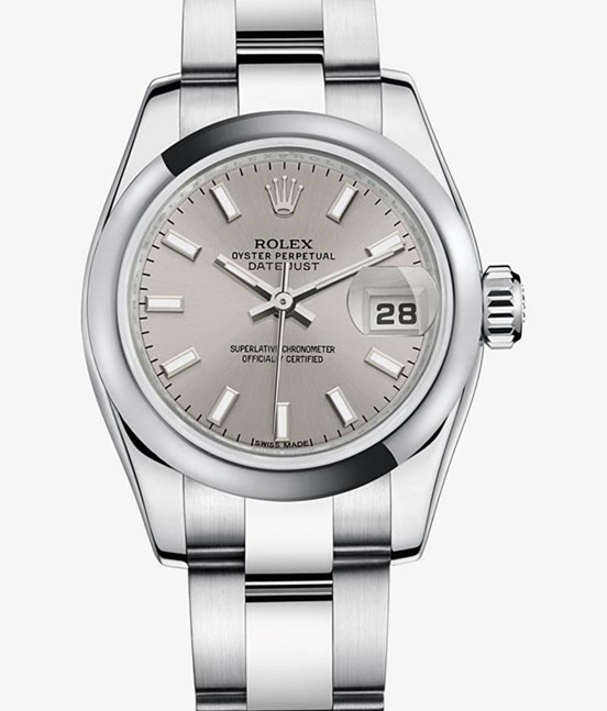 Rolex Lady-Datejust Watch 179160-0023 Silver Dial