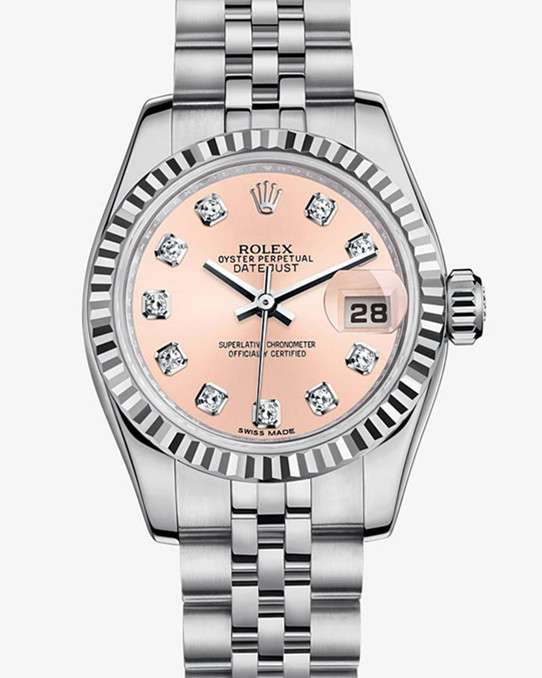 Rolex Lady-Datejust Watch 179174-0007 Baby Orange Dial