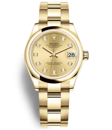 Rolex Lady-Datejust Watch 278248-0013 Gold Dial 31mm