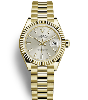 Rolex Lady-Datejust All Gold Watch 279178-0005 Silver