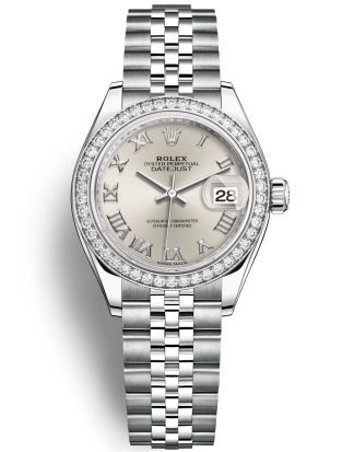 Rolex Lady-Datejust Watch 178384-0007 Silver Dial