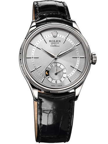 Rolex Cellini Dual Time Watch 50529-0006 White Dial