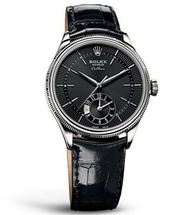 Rolex Cellini Dual Time Watch 50529-0007 Black Dial