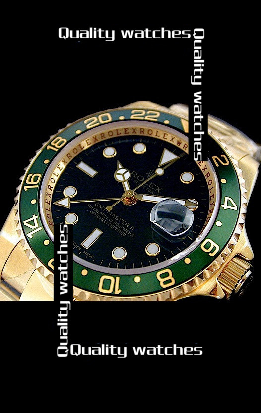 Rolex GMT-Master II Cloned 3285 Movement Watch Green Bezel