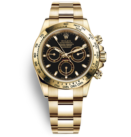 Rolex Daytona All Gold Watch 116508-0004 Black Dial