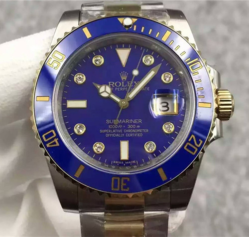 Rolex Submariner Cloned 3235 Movement Watch Blue Dial 116613LB-0003