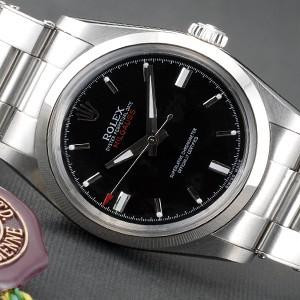 Rolex Milgauss Watch All Stainless Steel Black Dial