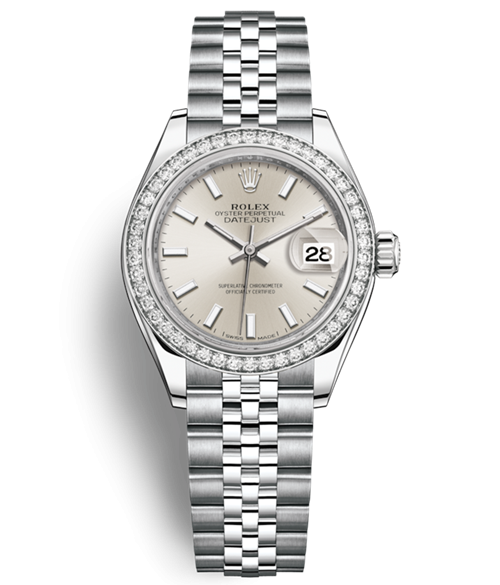 Rolex Lady-Datejust Watch 279384rbr-0007 Silver Dial