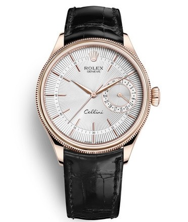 Rolex Cellini Date Rose Gold Watch 50515-0009 White Dial