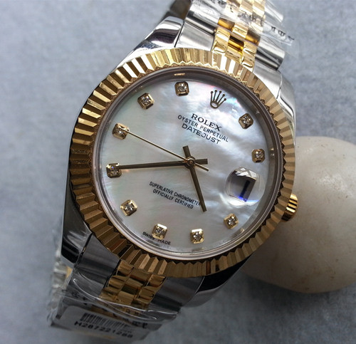 Rolex Datejust 36 Two Tone Gold Watch 126233-0023 Jubilee MOP