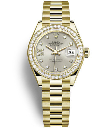 Rolex Lady-Datejust All Gold Watch 279138RBR-0001 Silver