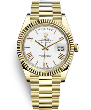 Rolex Day-Date II All Gold Watch 228238-0042 Presidential White