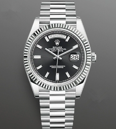 Rolex Day-Date II Watch 228236-0004 Presidential Black Dial