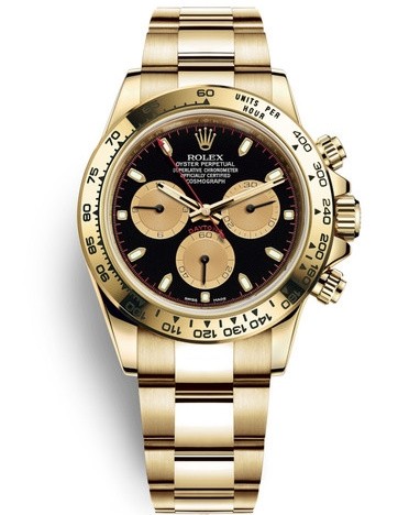 Rolex Daytona Watch All Gold 116508-0009 Black Dial
