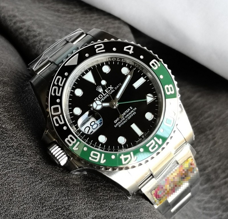 Rolex GMT-Master II 126720vtnr-0001 Cloned Watch 3285 Movement - Black&Green Bezel