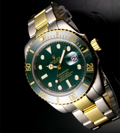 Rolex Submariner Date Two-Tone Watch Green