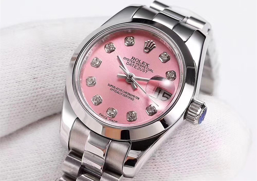 Rolex Lady-Datejust Watches 279166-0005 Pink Dial 28mm