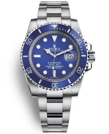 Rolex Submariner Date Watch Blue